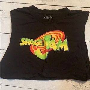 Space jam crop top